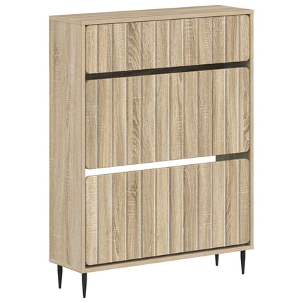 Sko skab ZWOLLE 78 x 24 x 103 cm Konstrueret træ Sonoma-eg