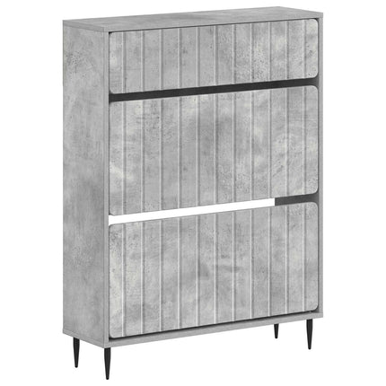 Sko skab ZWOLLE 78 x 24 x 103 cm Konstrueret træ Betongrå