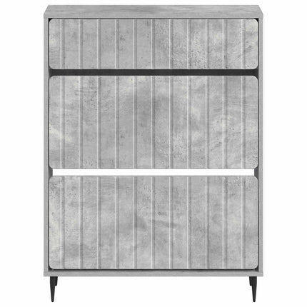 Sko skab ZWOLLE 78 x 24 x 103 cm Konstrueret træ Betongrå