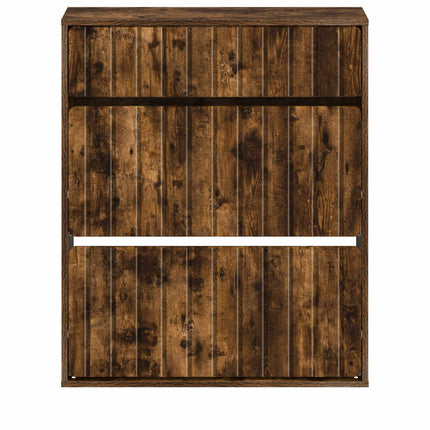 Sko skab ZWOLLE 78 x 24 x 103 cm Konstrueret træ Røget eg