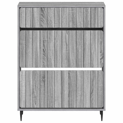 Sko skab ZWOLLE 78 x 24 x 103 cm Konstrueret træ Grå Sonoma
