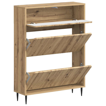 Sko skab ZWOLLE 78 x 24 x 103 cm Konstrueret træ Artisan-eg