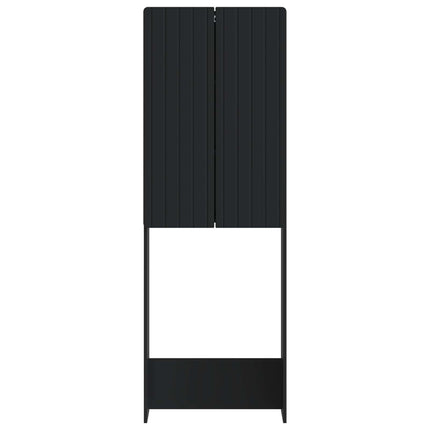 Toilet Skab ZWOLLE Sort 66 x 25,5 x 190 cm Konstrueret træ