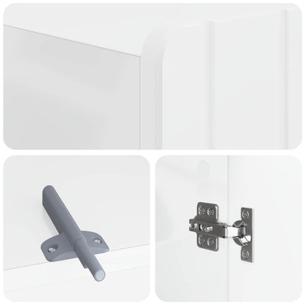 Toilet Skab ZWOLLE Hvid højglans 66 x 25,5 x 190 cm