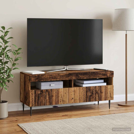 LED TV-skab Gammelt træ Konstrueret træ