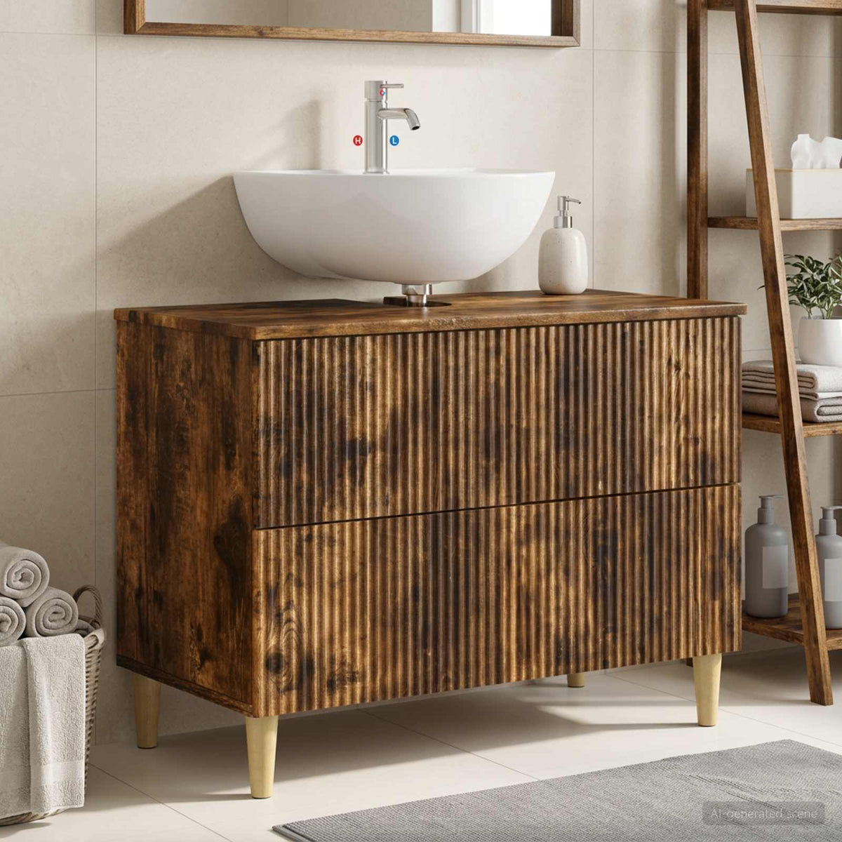 Badevrelsesskabsunder ARNHEM Rget eg 82 x 41 x 59 cm