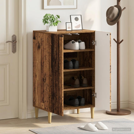 Sko skab ARNHEM 59,5 x 39,5 x 90 cm Konstrueret træ Gammelt træ