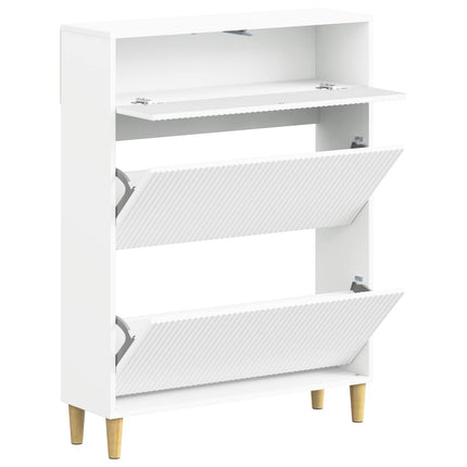 Sko skab ARNHEM 78 x 24 x 103 cm Konstrueret træ Hvid