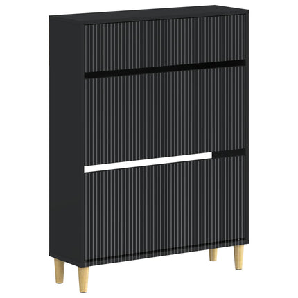 Sko skab ARNHEM 78 x 24 x 103 cm Konstrueret træ Sort