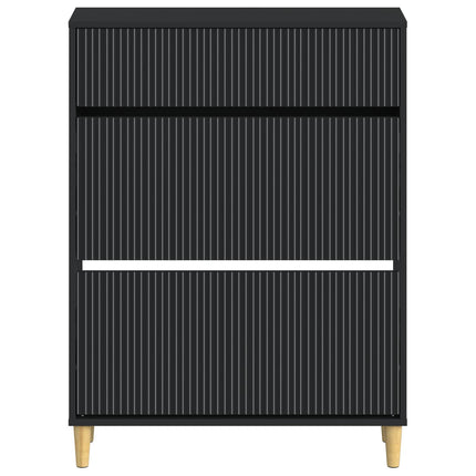 Sko skab ARNHEM 78 x 24 x 103 cm Konstrueret træ Sort