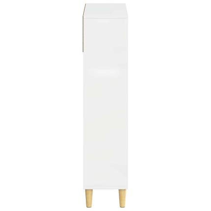 Sko skab ARNHEM 78 x 24 x 103 cm Konstrueret træ Hvid højglans