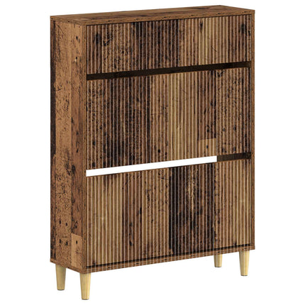 Sko skab ARNHEM 78 x 24 x 103 cm Konstrueret træ Gammelt træ