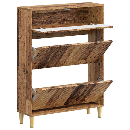 Sko skab ARNHEM 78 x 24 x 103 cm Konstrueret træ Gammelt træ