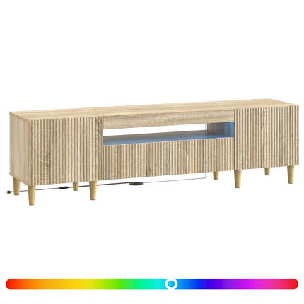 LED TV-skab Sonoma-eg Konstrueret træ