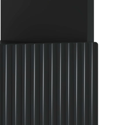 LED TV-skab Sort Konstrueret træ