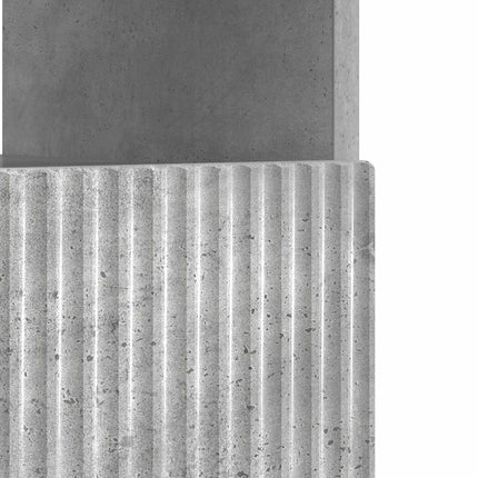 LED TV-skab Betongrå Konstrueret træ
