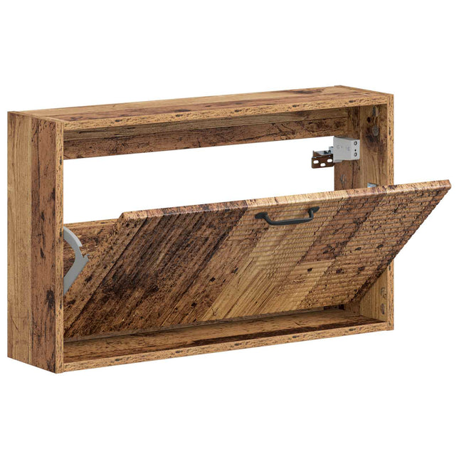 Vægmonteret Skoskab HAARLEM 71 x 17 x 43 cm Konstrueret træ