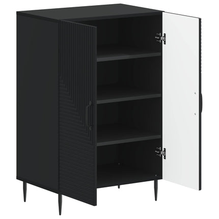 Sko skab HAARLEM 59,5 x 39,5 x 89,5 cm Konstrueret træ Sort