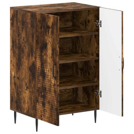 Sko skab HAARLEM 59,5 x 39,5 x 89,5 cm Konstrueret træ Røget eg