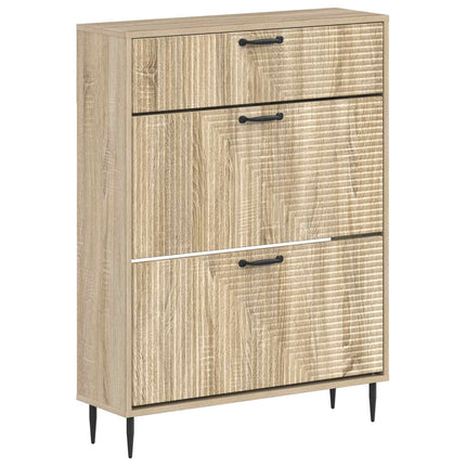 Sko skab HAARLEM 78 x 24 x 103 cm Konstrueret træ Sonoma-eg