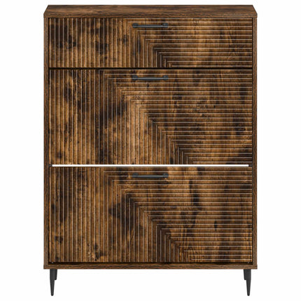 Sko skab HAARLEM 78 x 24 x 103 cm Konstrueret træ Røget eg