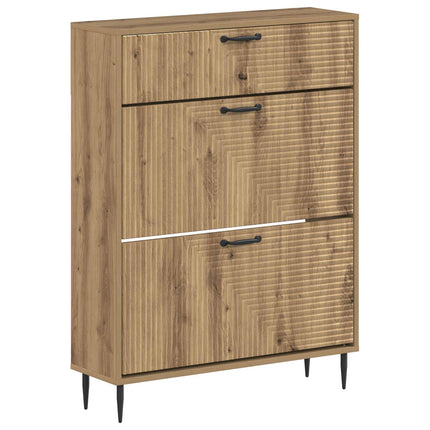Sko skab HAARLEM 78 x 24 x 103 cm Konstrueret træ Artisan-eg