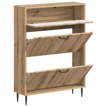 Sko skab HAARLEM 78 x 24 x 103 cm Konstrueret træ Artisan-eg