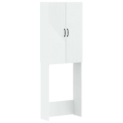 Toilet Skab HAARLEM Hvid 66 x 25,5 x 190 cm Konstrueret træ