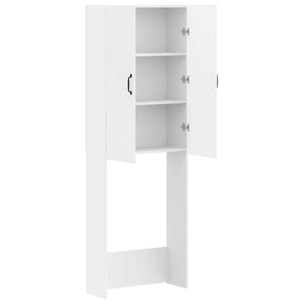 Toilet Skab HAARLEM Hvid 66 x 25,5 x 190 cm Konstrueret træ