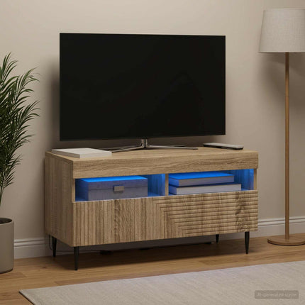LED TV-skab Sonoma-eg Konstrueret træ