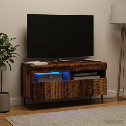 LED TV-skab Gammelt træ Konstrueret træ