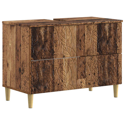 Badeværelsesskabsunder DELFT Gammelt træ 82 x 41 x 59 cm
