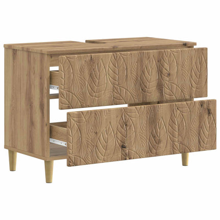 Badeværelsesskabsunder DELFT Artisan-eg 82 x 41 x 59 cm