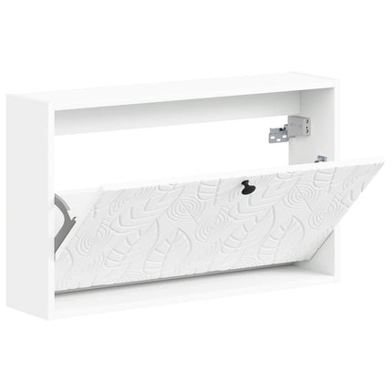 Vægmonteret Skoskab DELFT 71 x 17 x 43 cm Konstrueret træ Hvid