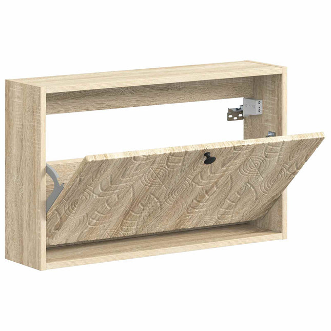 Vægmonteret Skoskab DELFT 71 x 17 x 43 cm Konstrueret træ