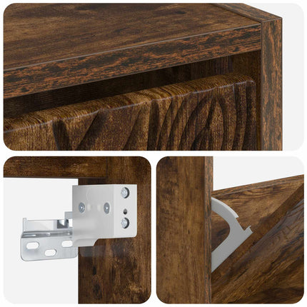 Vægmonteret Skoskab DELFT 71 x 17 x 43 cm Konstrueret træ