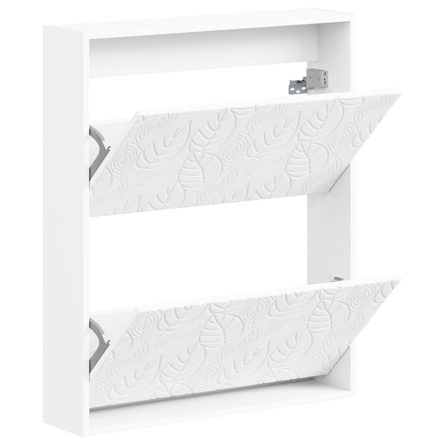 Vægmonteret Skoskab DELFT 71 x 17 x 86 cm Konstrueret træ Hvid