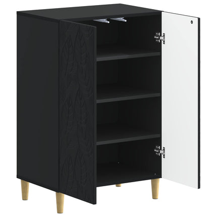 Sko skab DELFT 59,5 x 39,5 x 90 cm Konstrueret træ Sort