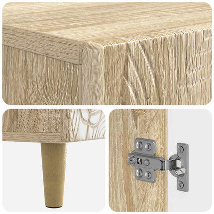Sko skab DELFT 59,5 x 39,5 x 90 cm Konstrueret træ Sonoma-eg