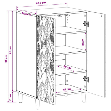 Sko skab DELFT 59,5 x 39,5 x 90 cm Konstrueret træ Sonoma-eg