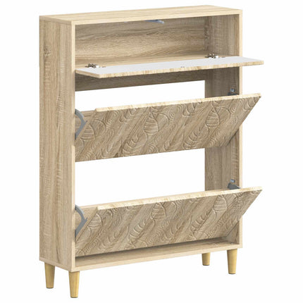 Sko skab DELFT 78 x 24 x 103 cm Konstrueret træ Sonoma-eg