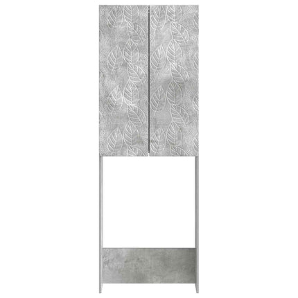 Toilet Skab DELFT Betongrå 66 x 25,5 x 190 cm Konstrueret træ