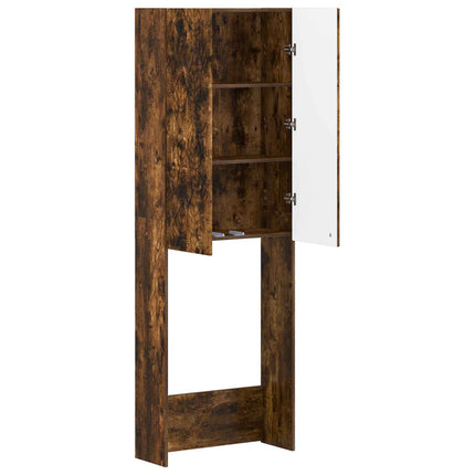 Toilet Skab DELFT Røget eg 66 x 25,5 x 190 cm Konstrueret træ