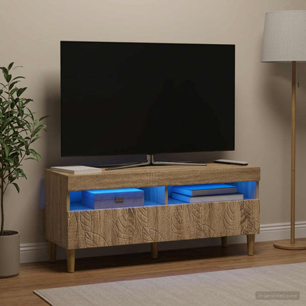 LED TV-skab Sonoma-eg Konstrueret træ