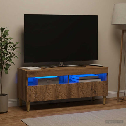 LED TV-skab Artisan-eg Konstrueret træ