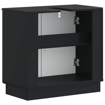 Badeværelsesskabsunder HOORN Sort 59,5 x 31,5 x 56 cm