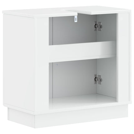 Badeværelsesskabsunder HOORN Hvid højglans 59,5 x 31,5 x 56 cm