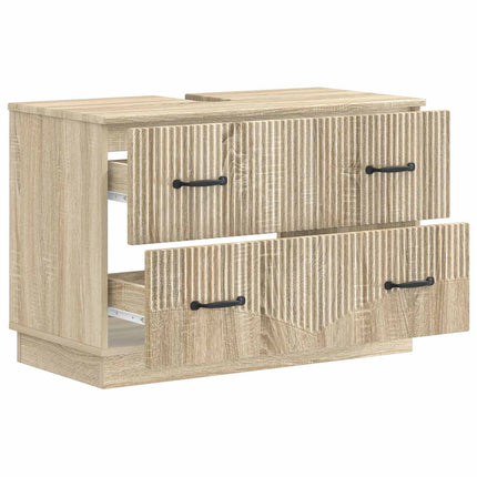 Badeværelsesskabsunder HOORN Sonoma-eg 82 x 41 x 56 cm