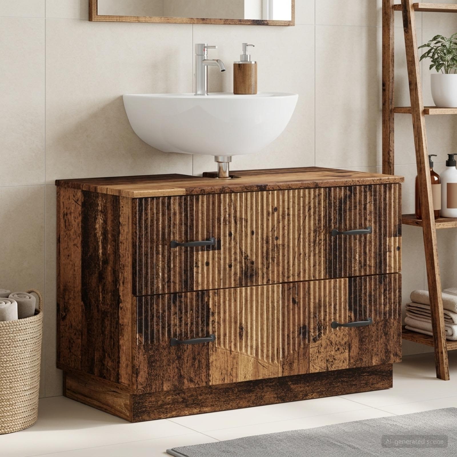Badevrelsesskabsunder HOORN Gammelt tr 82 x 41 x 56 cm