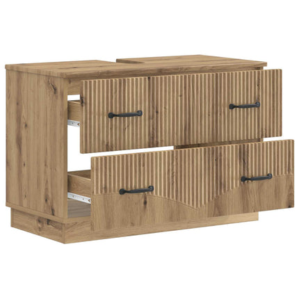 Badeværelsesskabsunder HOORN Artisan-eg 82 x 41 x 56 cm